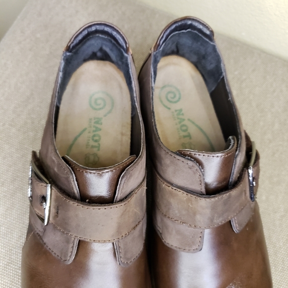 Naot Tane Leather Flats with Buckle Detail Slip on - Picture 3 of 7